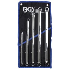 Double Ring Spanner Set | extra long | 8 - 19 mm | 5 pcs.