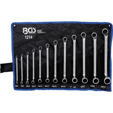 Double Ring Spanner Set | offset | 6 x 7 - 30 x 32 mm | 12 pcs.