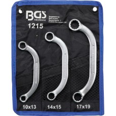 Obstruction Ring Spanner Set | 10x13 - 17x19 mm | 3 pcs.