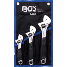 Adjustable Wrench with Soft Rubber Handle | 3 pcs.
