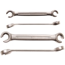 Double Ring Spanner Set, open Type | 10 x 11 / 12 x 13 mm | 2 pcs.