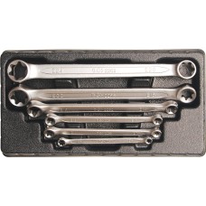 Double Ring Spanner Set with E-Type Ring Heads | E6 x E8 - E20 x E24 | 6 pcs.