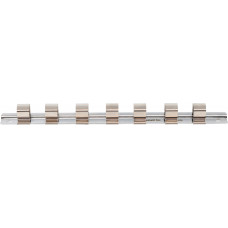 Socket Rail with 7 Clips | 12.5 mm (1/2
