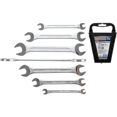 Double Open End Spanner Set | 6 x 7 - 19 x 22 mm | 7 pcs.