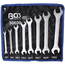 Double Open End Spanner Set | 6 - 22 mm | 8 pcs.