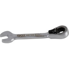 Ratchet Combination Wrench | short | reversible | 9 mm
