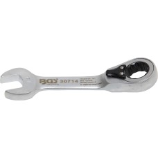 Ratchet Combination Wrench | short | reversible | 14 mm
