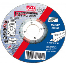 Cutting Disc for Metal | Ø 115 x 2.5 x 22.2 mm | Type 42