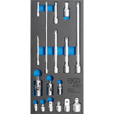 Tool Tray 1/3: Extension Bar, Adaptor and Joint Set | 17 pcs.