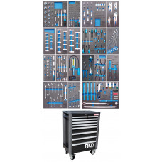 Workshop Trolley Pro Exclusive | 8 Drawers | with 259 Tools