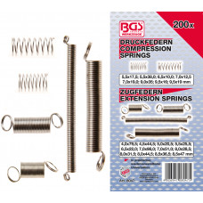 Spring Assortment | Compression and Extension Spring | 200 pcs.