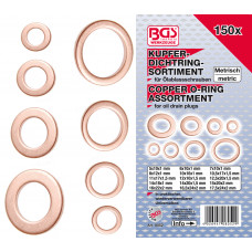 Seal Ring Assortment | Copper | 150 pcs.