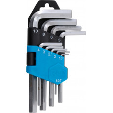 L-Type Wrench Set | short | internal Hexagon 1.5 - 10 mm | 9 pcs.