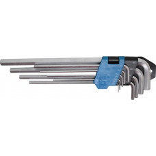 L-Type Wrench Set | extra long | internal Hexagon 1.5 - 10 mm | 9 pcs.