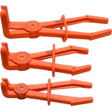Hose Clamp Pliers Set | 90° Angled | 155-220 mm | 3 pcs.