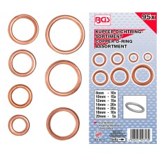 O-Ring Assortment | Copper | Ø 6 - 20 mm | 95 pcs.