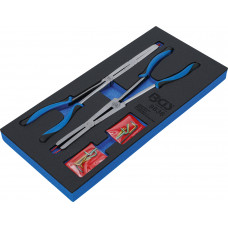 Double-Joint Circlip Pliers Set | Exchangeable Tips | 345 mm